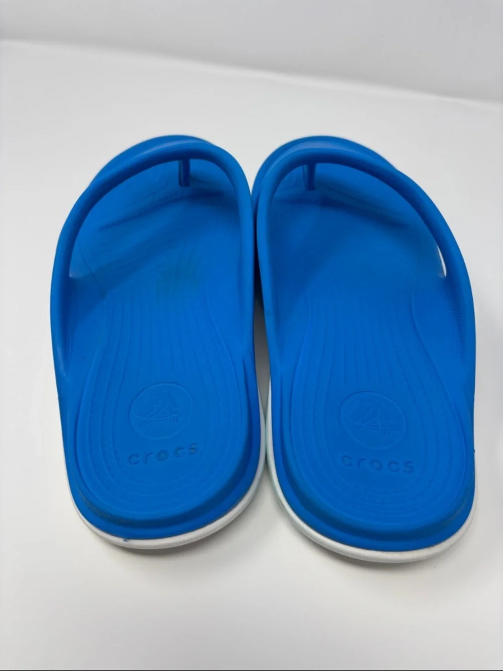 CROCS Royal Blue Foam Flip Thong Sandals